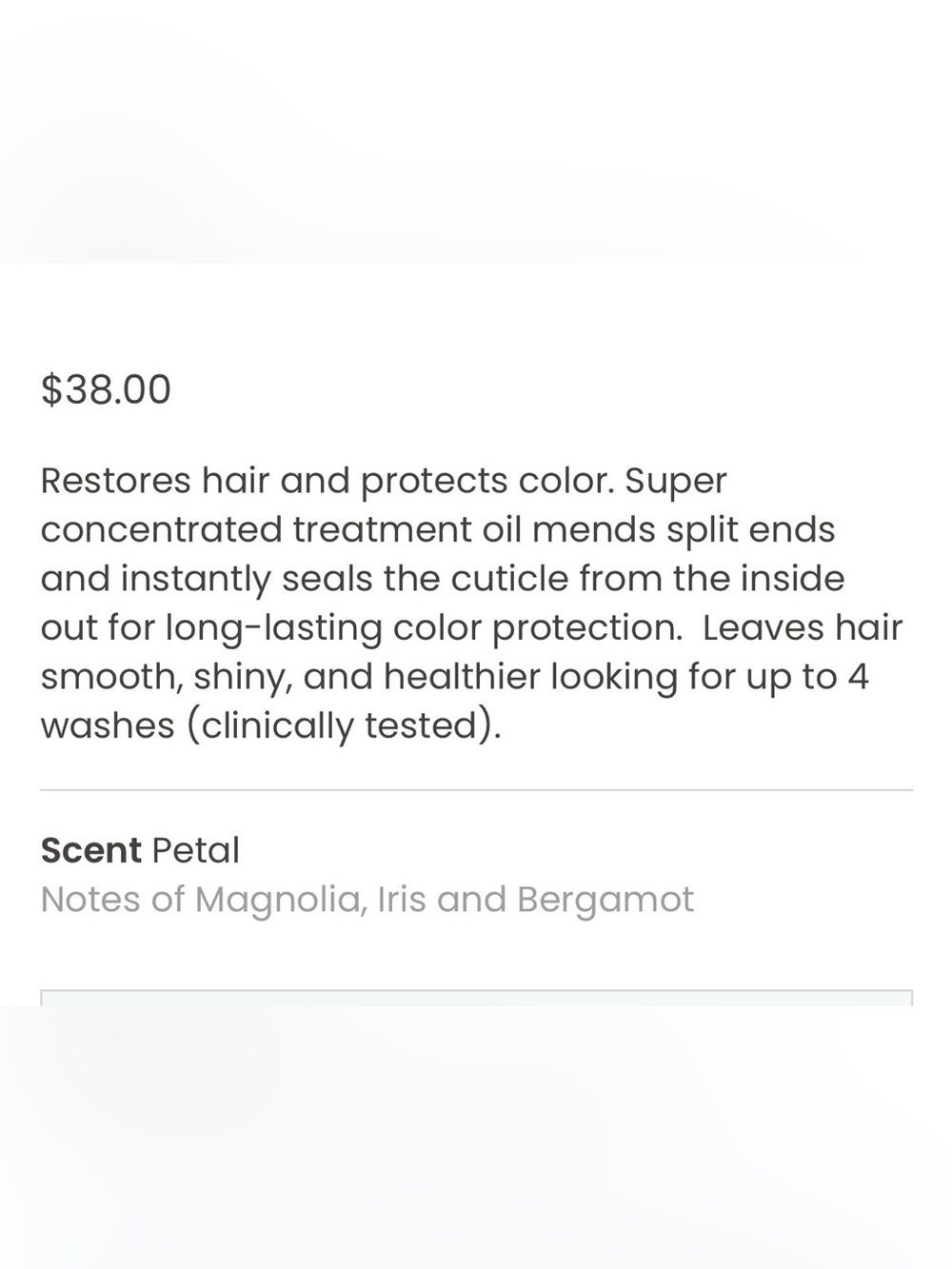 NIB Drybar Cure Liqueur Restorative Pre-Shampoo Treatment Oil - Picture 2 of 5